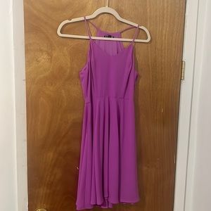 Lavender sleeveless dress from Express